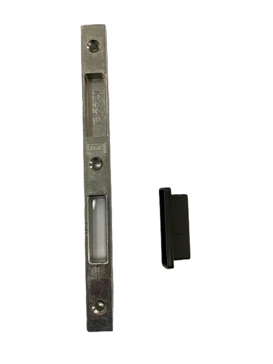 Incontro scrocco più catenaccio fisso AGB Sicurtop Multipunto frontale 16 mm, 18x208x8,5 mm AGB