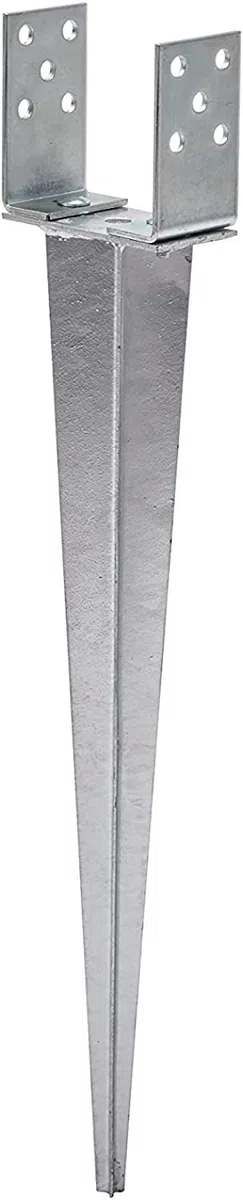 Supporto per palo, 0 – 140 mm, regolabile, manicotto di arresto a terra, con manicotto azionato a fuoco