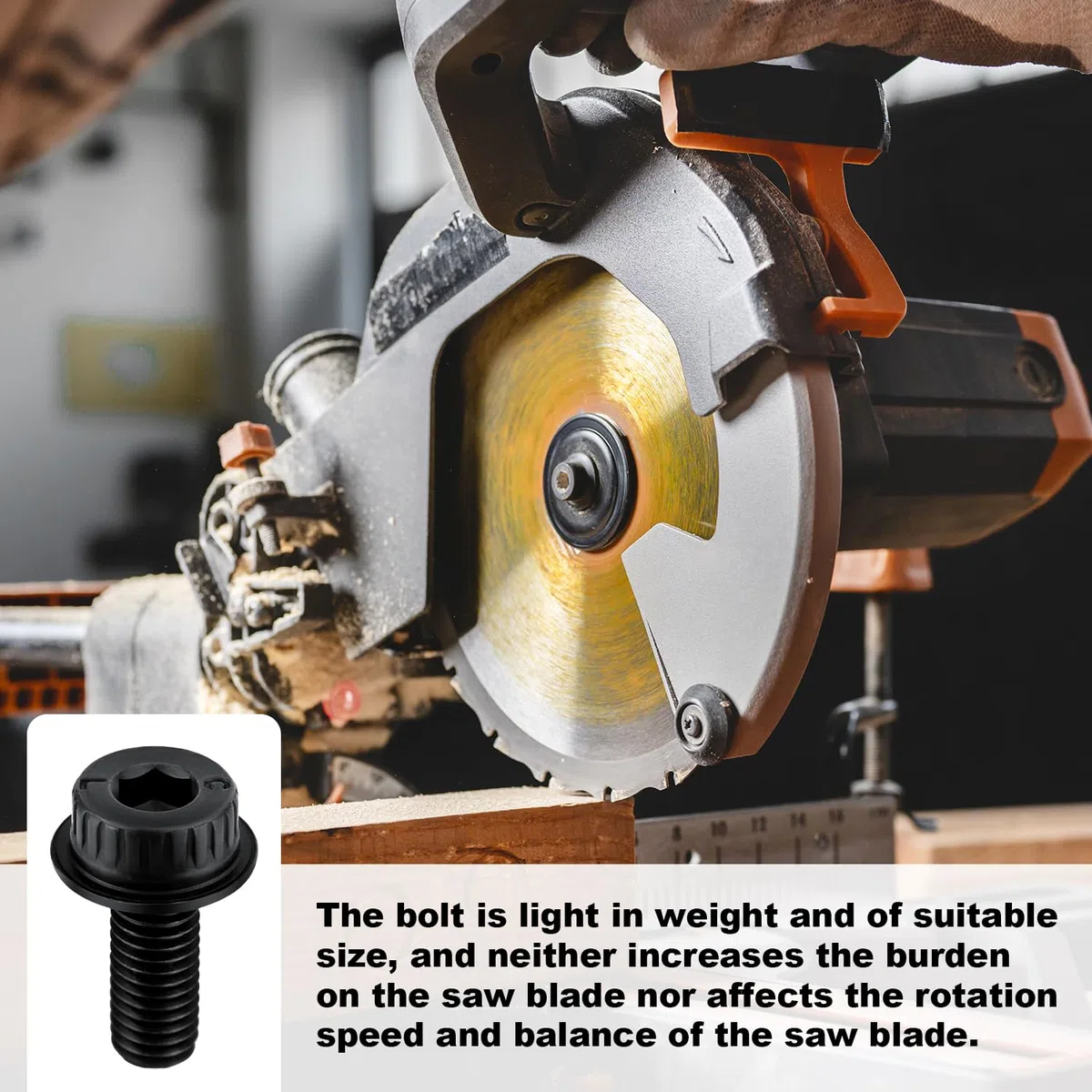 2pz Bulloni per Lame per Seghe Troncatrici, N600011 Bullone di Ricambio per Lame per Seghe Troncatrici Accessori Compatibili con Dewalt Serie di Modelli di Seghe Troncatrici