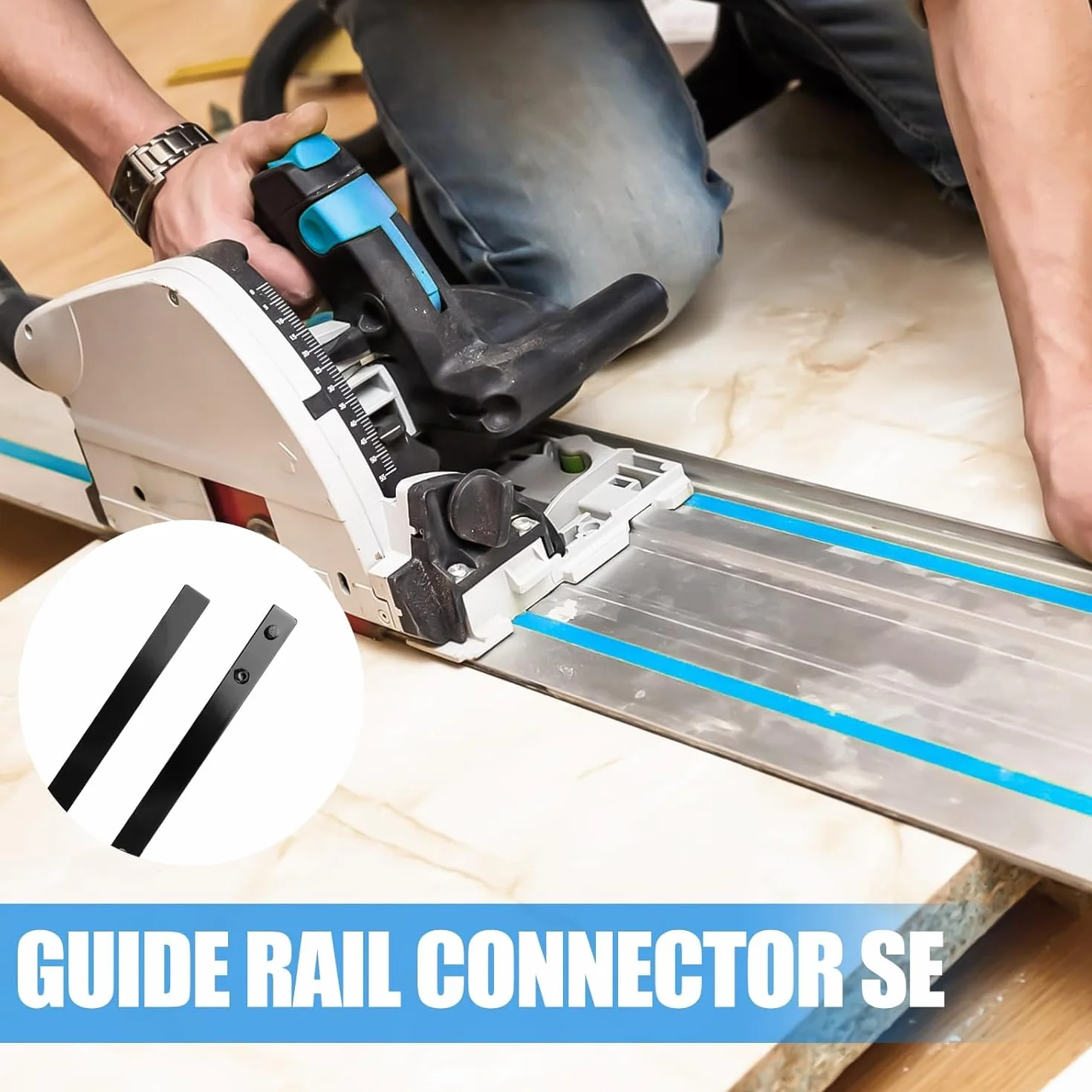 Connettore per binario di guida per Makita, connettore per tende, accessorio per connettore, compatibile con Festool, Bosch, connettore per binari