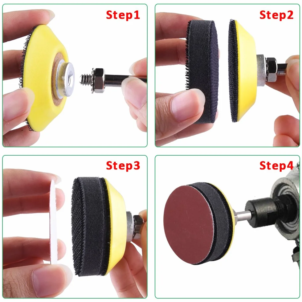 SIQUK 300 Pezzi Dischi Abrasivi 50mm Dischi Di Carta Abrasiva Grana 80 180 240 320 400 600 800 1000 2000 3000