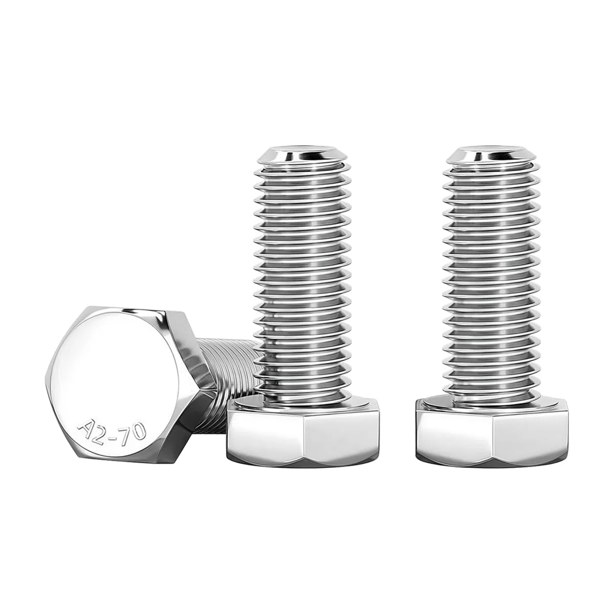 Drenky Bulloni Esagonali M8 x 16mm, 10 Pezzi Acciaio Inossidabile A2 V2A M8 Vite a Testa Esagonale Argento DIN 933 Alta Resistenza Filettatura Completa Bullone Inox