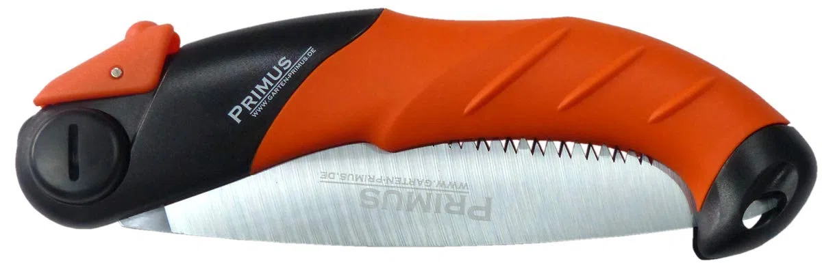 'Primus Sega Pieghevole da Giardino squalo Speed, Nero/Arancione, 22,8 x 7,3 x 2,4 cm, 02010