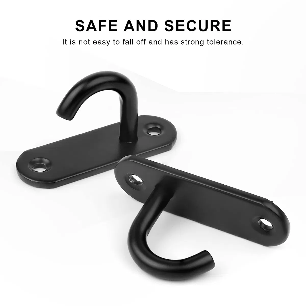 4 Pezzi Ganci a Soffitto, Ganci in Acciaio Inox da 6 cm con 8 Viti, bBase Saldata Gancio da Soffitto Vite per Piccoli Ventilatori da Soffitto, Applique e Zanzariere