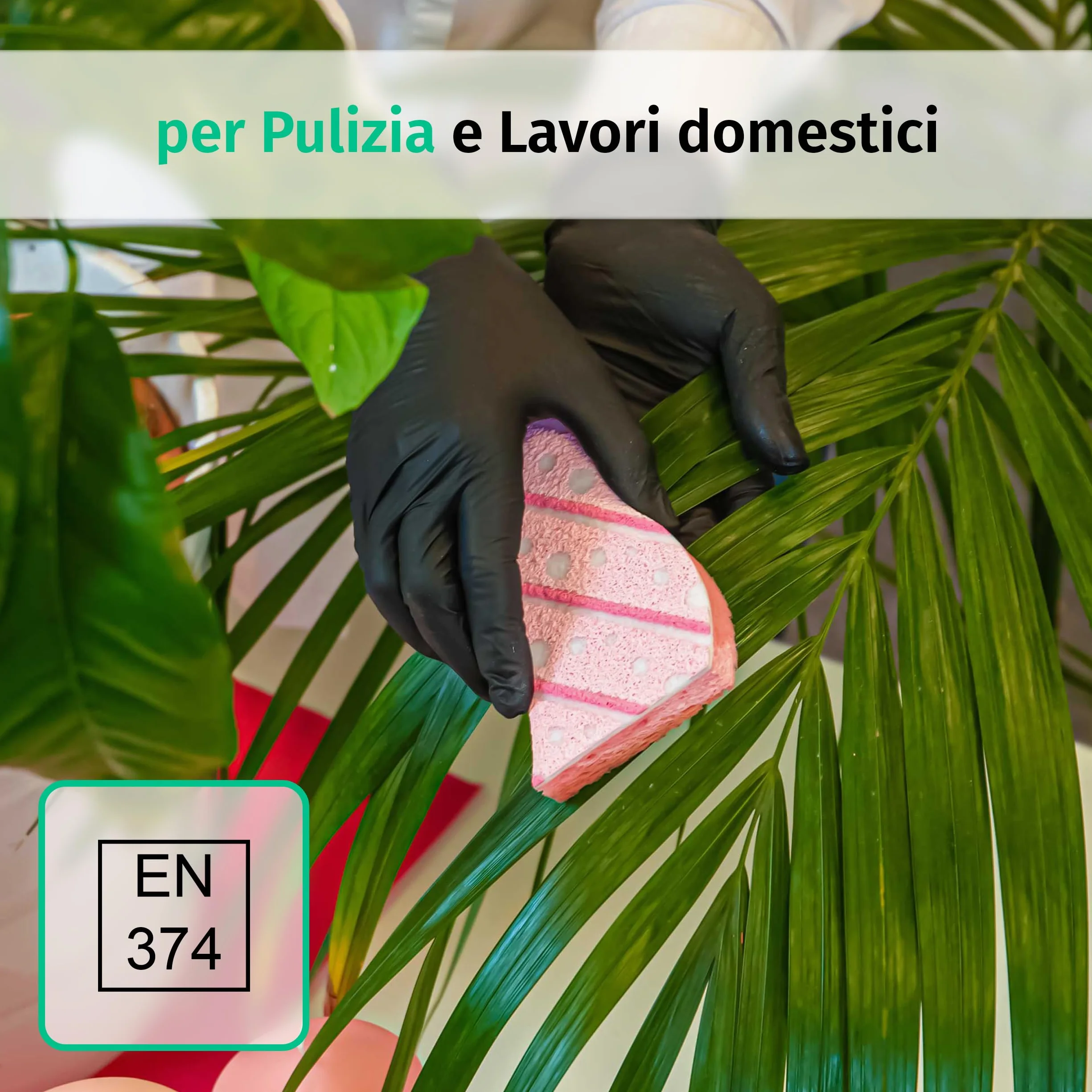 SF Guanti Nitrile XL Neri – 100 Guanti Monouso Resistenti e Professionali, Senza Lattice e Senza Polvere