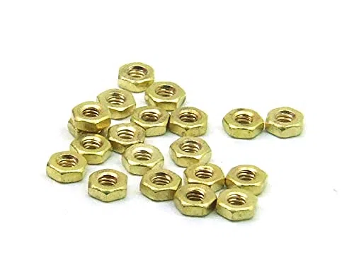 POPESQ® 20 pz. x Dado M2 Esagonale Ottone #A3097