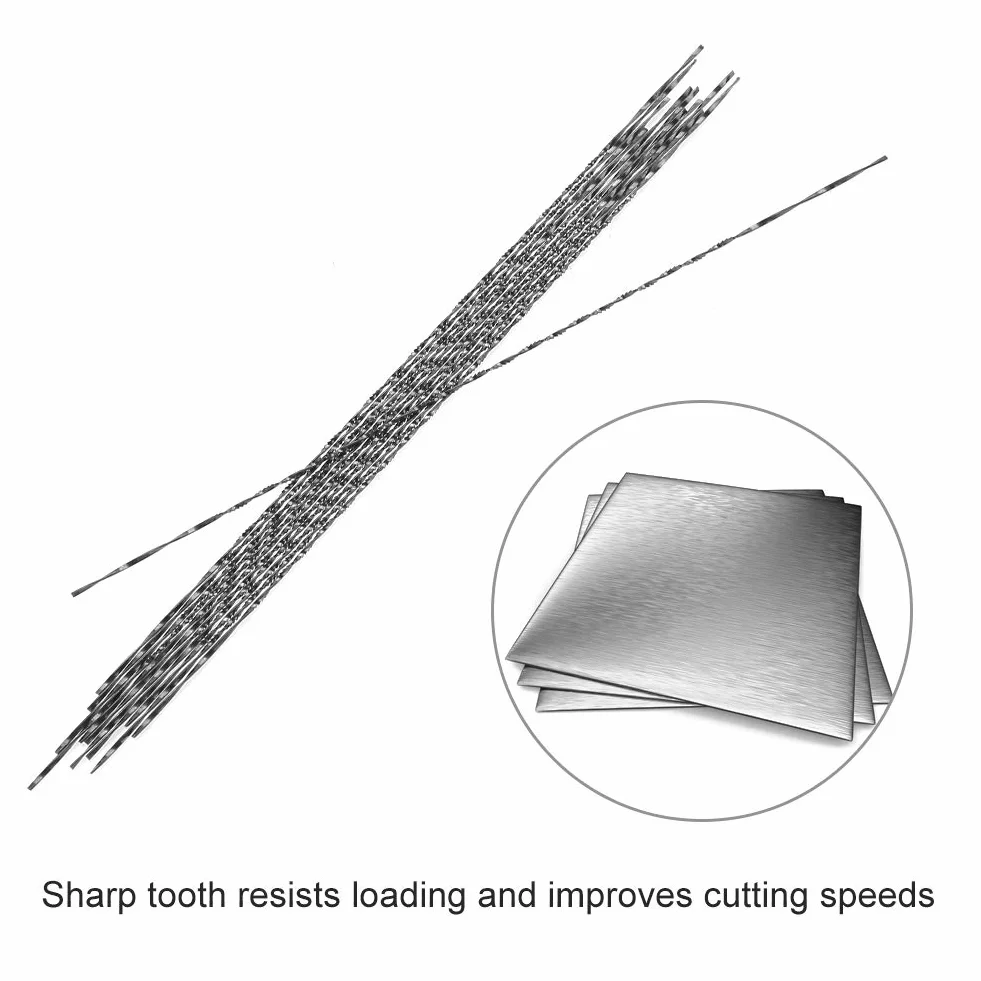 12 lame per a traforo con dentatura a spirale, per gioiellieri, seghe da traforo per legno, metallo, plastica, seghe (3#)