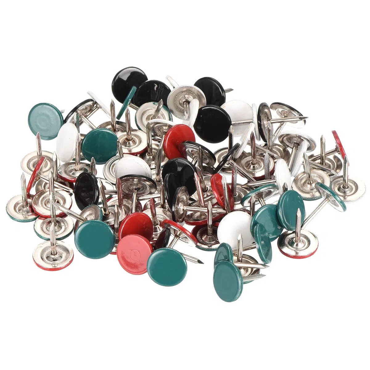 QUARKZMAN 40pz Chiodi per Rivestimenti, Testa Piatto 11mmx13mm Chiodi Decorativi per Mobili Puntine per Mobili Divani Testate, Bianco