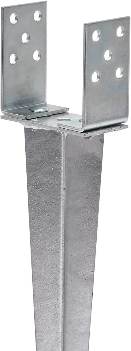 Supporto per palo, 0 – 140 mm, regolabile, manicotto di arresto a terra, con manicotto azionato a fuoco