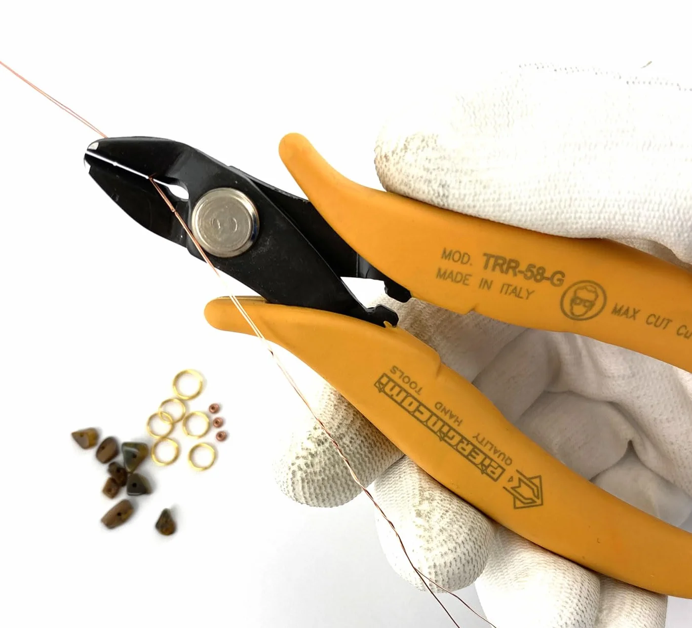 Piergiacomi - TRR58G Utensile dal Taglio Raso Molto Robusto da 160mm - Testa maxi - Taglienti da 14 mm Inclinati a 27° per Rame o Altri Materiali Duttili - Fino a Ø2.59mm - Arancione - Made in Italy