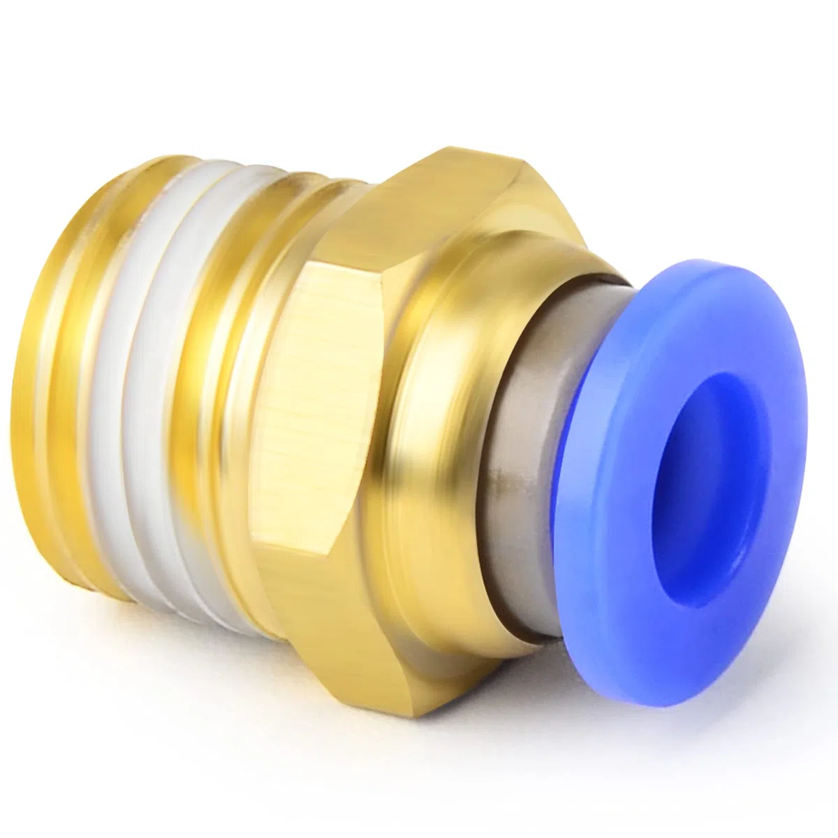 10 pezzi 6mm tubo OD x 1/4 BSP maschio dritto per collegare pneumatico raccordi (PC6-02)