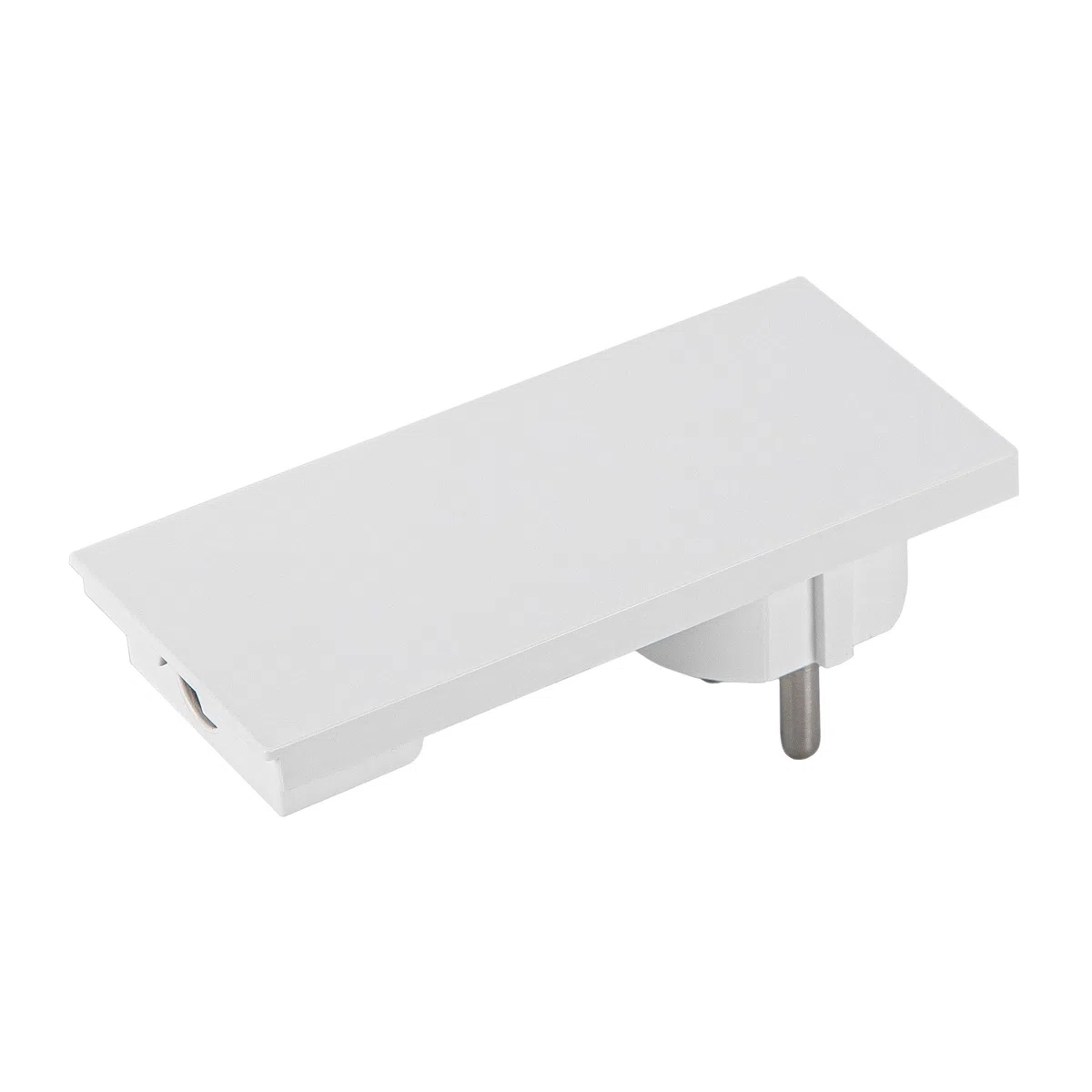FANTON 80065 Spina schuko ultrapiatta salvaspazio orientabile 2P+T 16A mod. CLOCK Colore Bianco