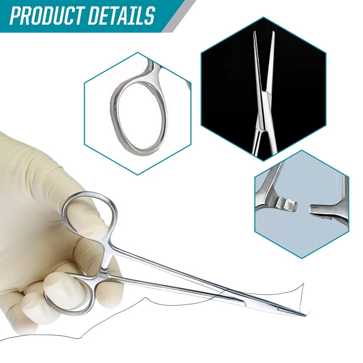 Pinza per Piercing in Acciaio Inossidabile da 3 Pezzi, ausilio per Piercing, Strumento per la rimozione della Pallina da Piercing, Strumento per la rimozione del Morsetto