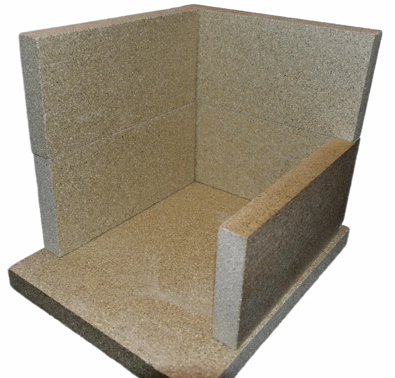 Firebrick Fire Board - Braciere in vermiculite a prova di calore, 240 x 303 x 30 mm, colore: beige
