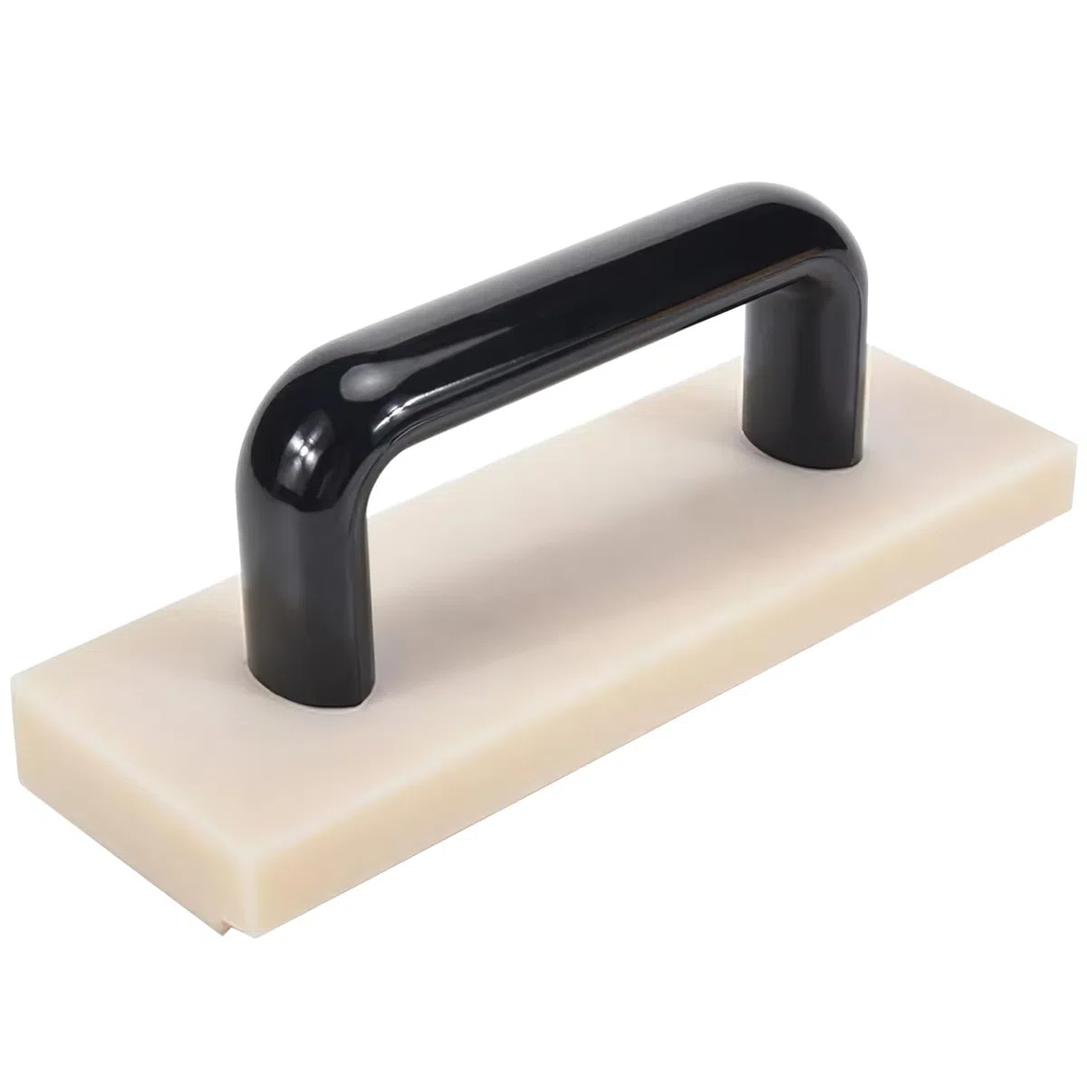 Blocco Battente per Pavimenti in Vinile da 200 mm, con Ampia e Comoda Maniglia, Viti Integrate, Non Danneggia il Pavimento, Utensile per Pavimenti in Laminato (Bianco)