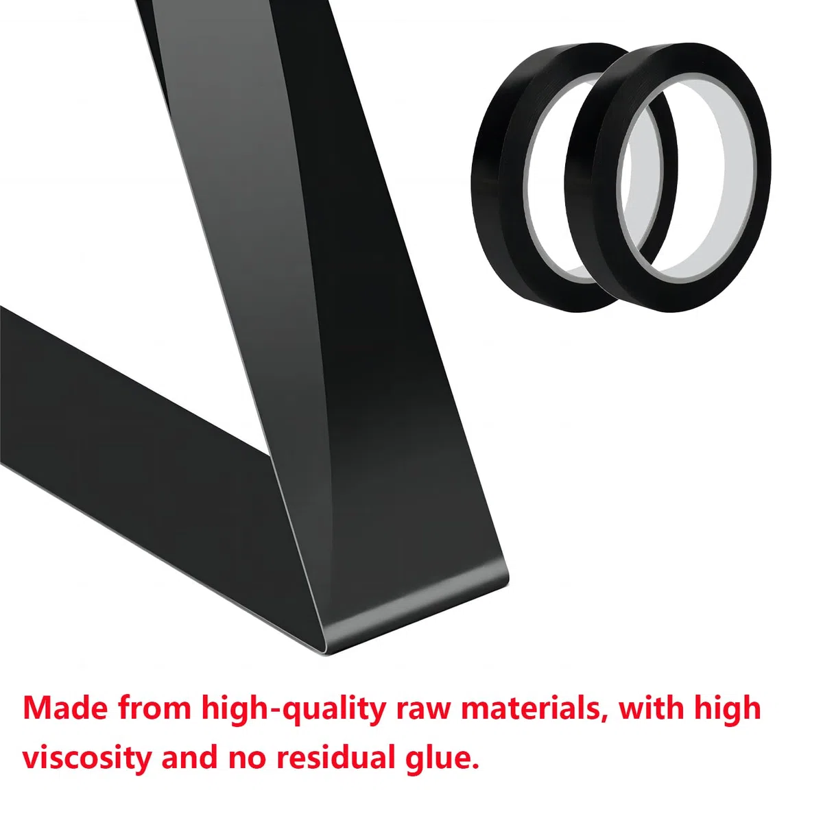 Qrity 2 Rotolo Nastro Elettrico, 10mm x 66m Nastro di Posizionamento, Nastro Isolante per la Legatura e L'isolamento dei Cavi, Nero