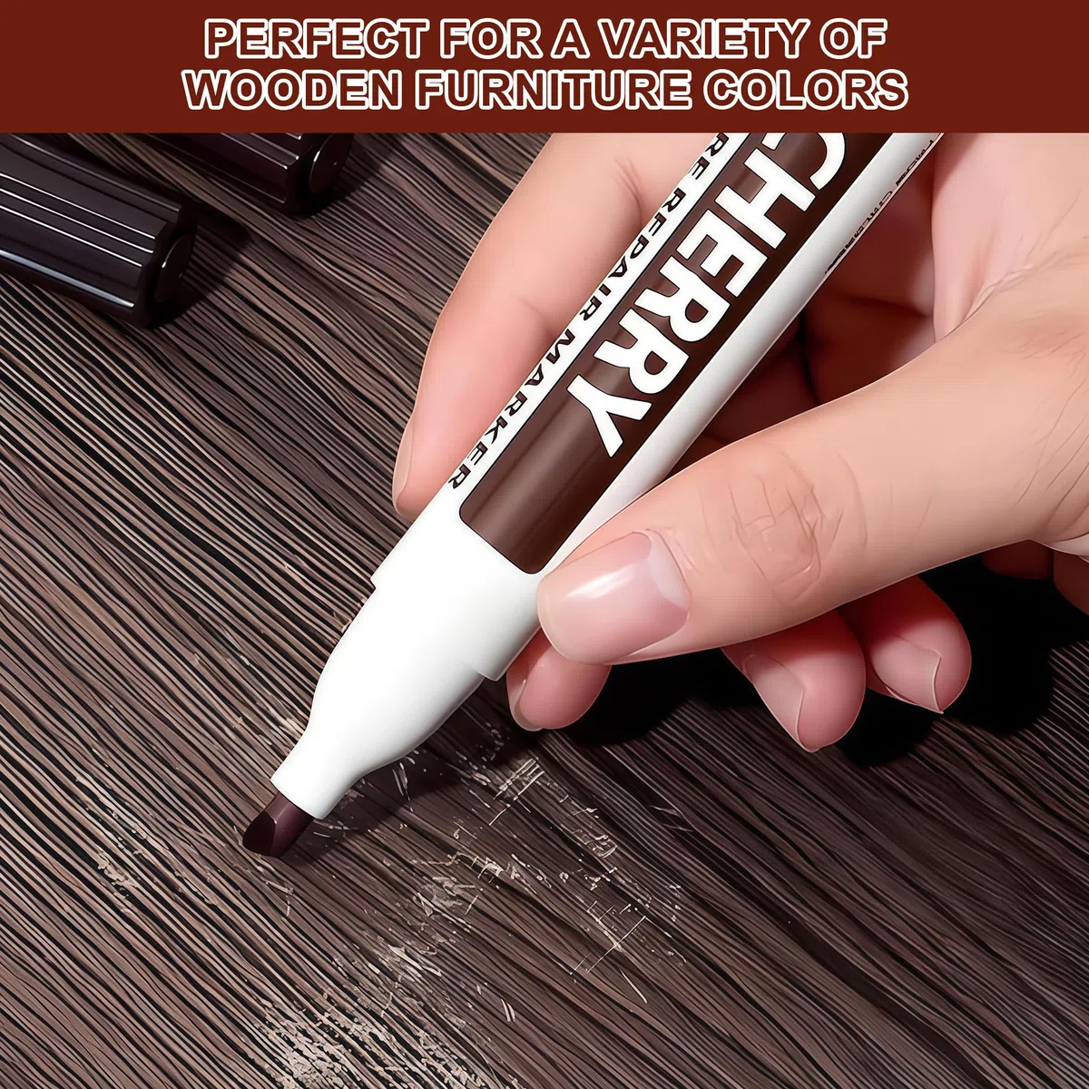 Kit di 10 matite Cera per Riparare Graffi e Macchie sul Legno. Include Colori Legno e tonalità Neutre. Ideale per Pavimenti, mobili e tavoli.