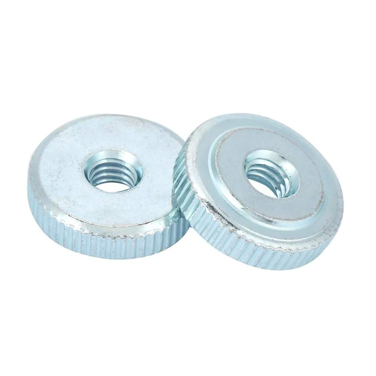 Dadi per impugnatura da 10 pezzi GB807 Dado zigrinato zigrinato Dado zigrinato in acciaio al carbonio zincato(M6（10pcs）)