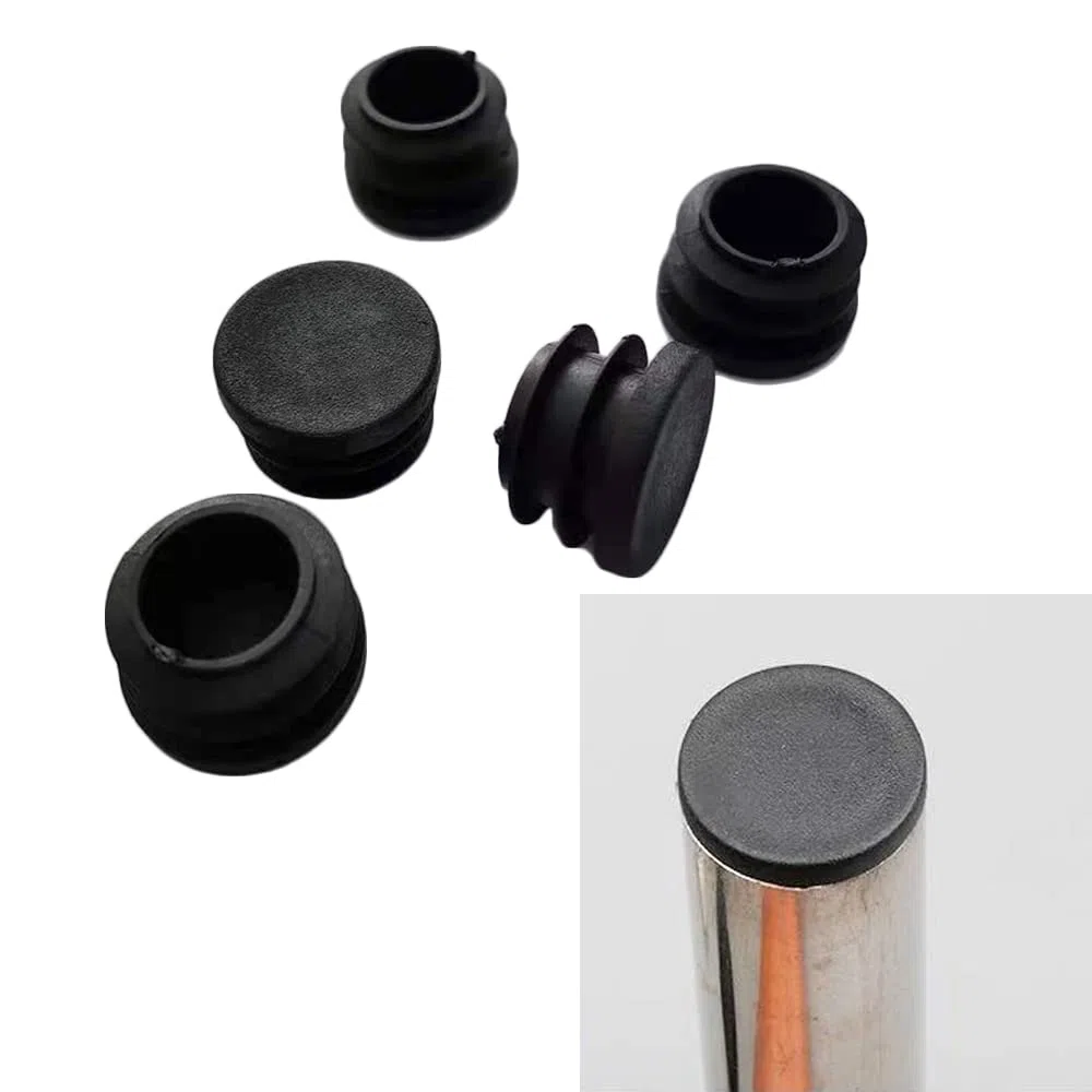 Tappo per Tubi 32 Pezzi - Tappi in Plastica Rotondo 16mm per Sedie, Tavoli - Tappi Terminali Nero