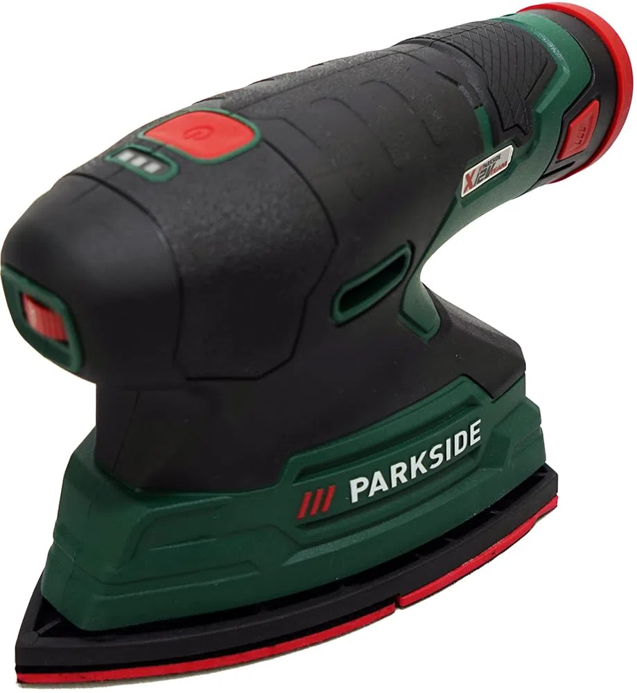 HEADNMORE Parkside PAMS 12 Levigatrice multifunzione wireless 12 V (con batteria) + portachiavi HEADNMORE
