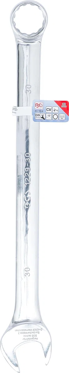 BGS 1229-30 | Chiave combinata anello-forchetta | extra lunga | 30 mm