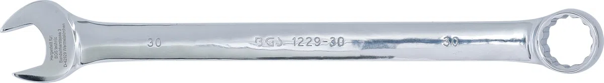 BGS 1229-30 | Chiave combinata anello-forchetta | extra lunga | 30 mm