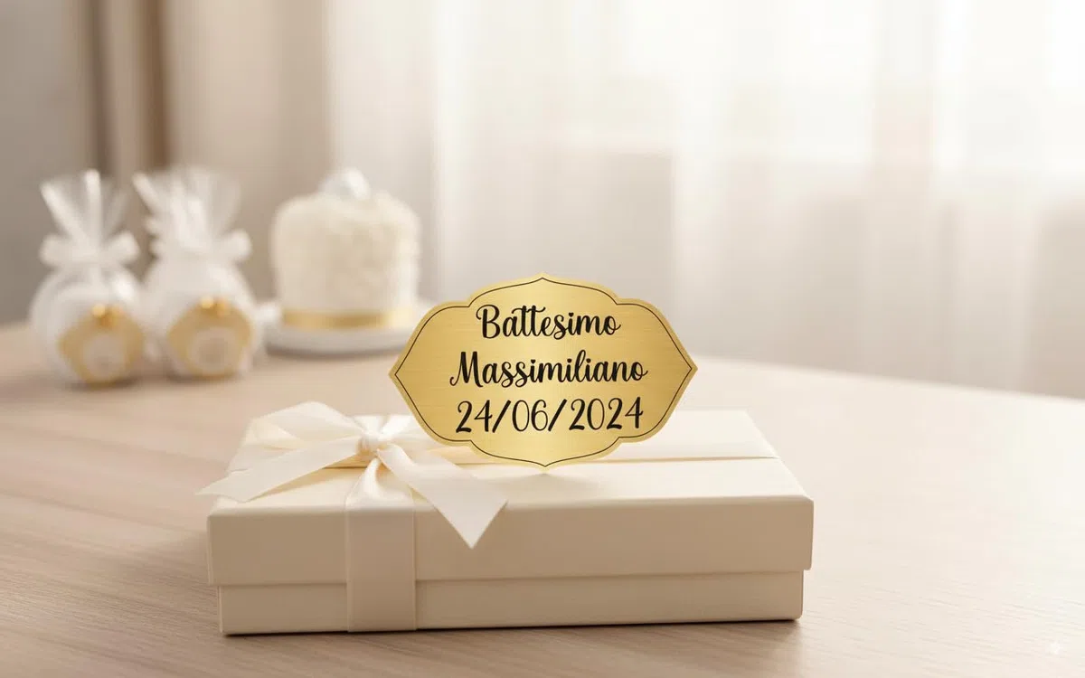 Targa Porta Ingresso Personalizzabile Oro, Argento o Bianco - Nome, Indirizzo, Famiglia, Design a Scelta, Targhetta Fuoriporta Laser Incisa (MODELLO 3)