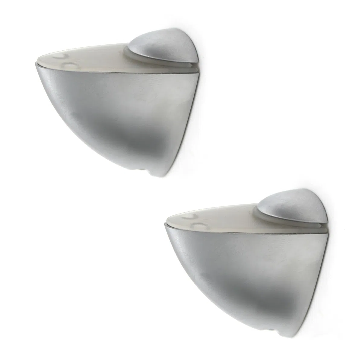 DOJA Barcelona | Reggimensola Pellicano | 2 Pezzi | Reggi Mensola MAX: 25mm | Carico Massimo: 10 kg | Alluminio | Tasselli Supporto per Mensole in Legno e Vetro, Mensole da Muro, Staffe Mensole