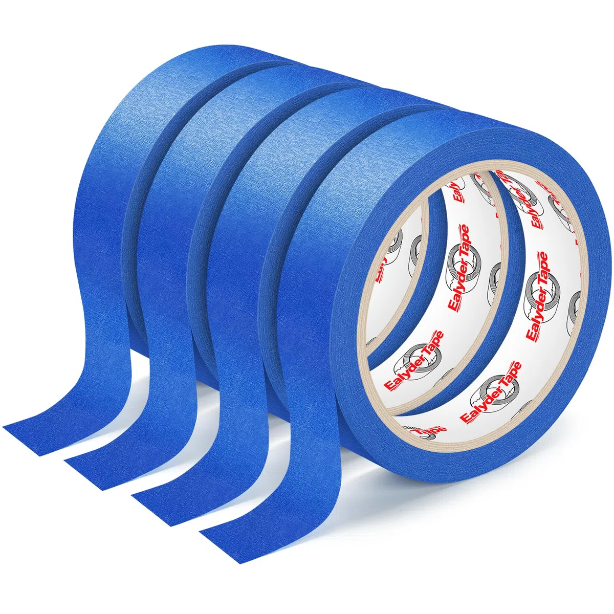 Confezione 4 Rotoli Nastro Per Mascheratura 24mmx20m, Nastro Universale Per Pittura e Decorazione Nastro Per Pittori - Nastro Per Mascheratura Facilmente Rimovibile - Blu