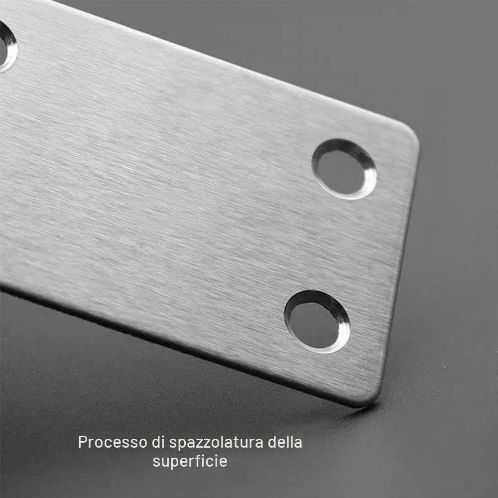 10 Pezzi Piastra In Acciaio Inox Staffa Angolare Piatta Staffa Heavy Duty Che Unisce Riparazione Piastra Staffa Dritta per Riparare Sedie Tavoli da Pranzo Letti, 60x38mm