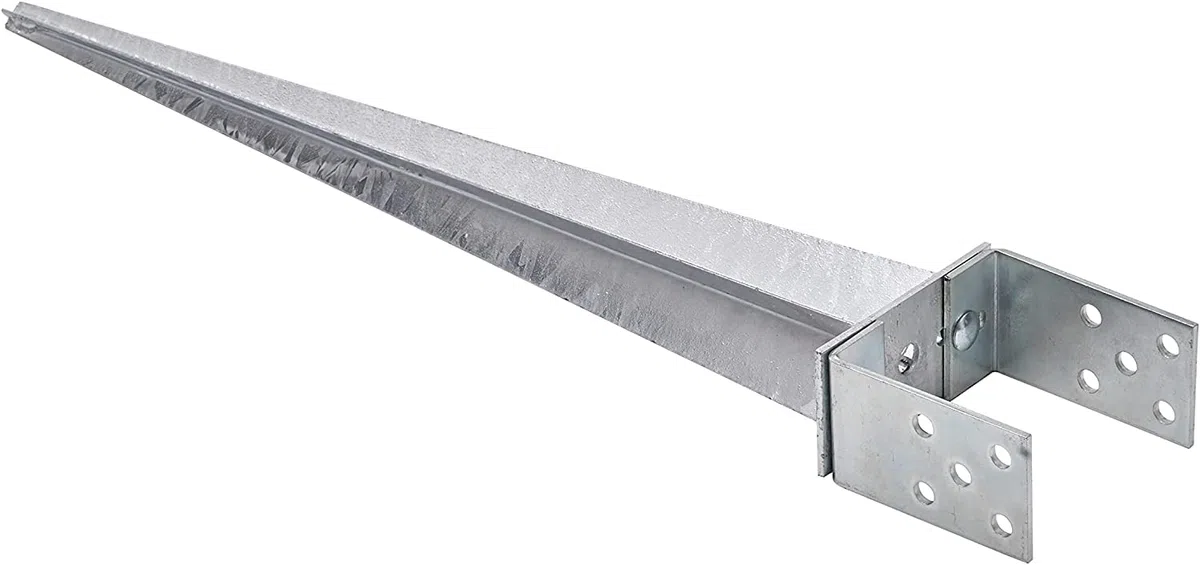 Supporto per palo, 0 – 140 mm, regolabile, manicotto di arresto a terra, con manicotto azionato a fuoco