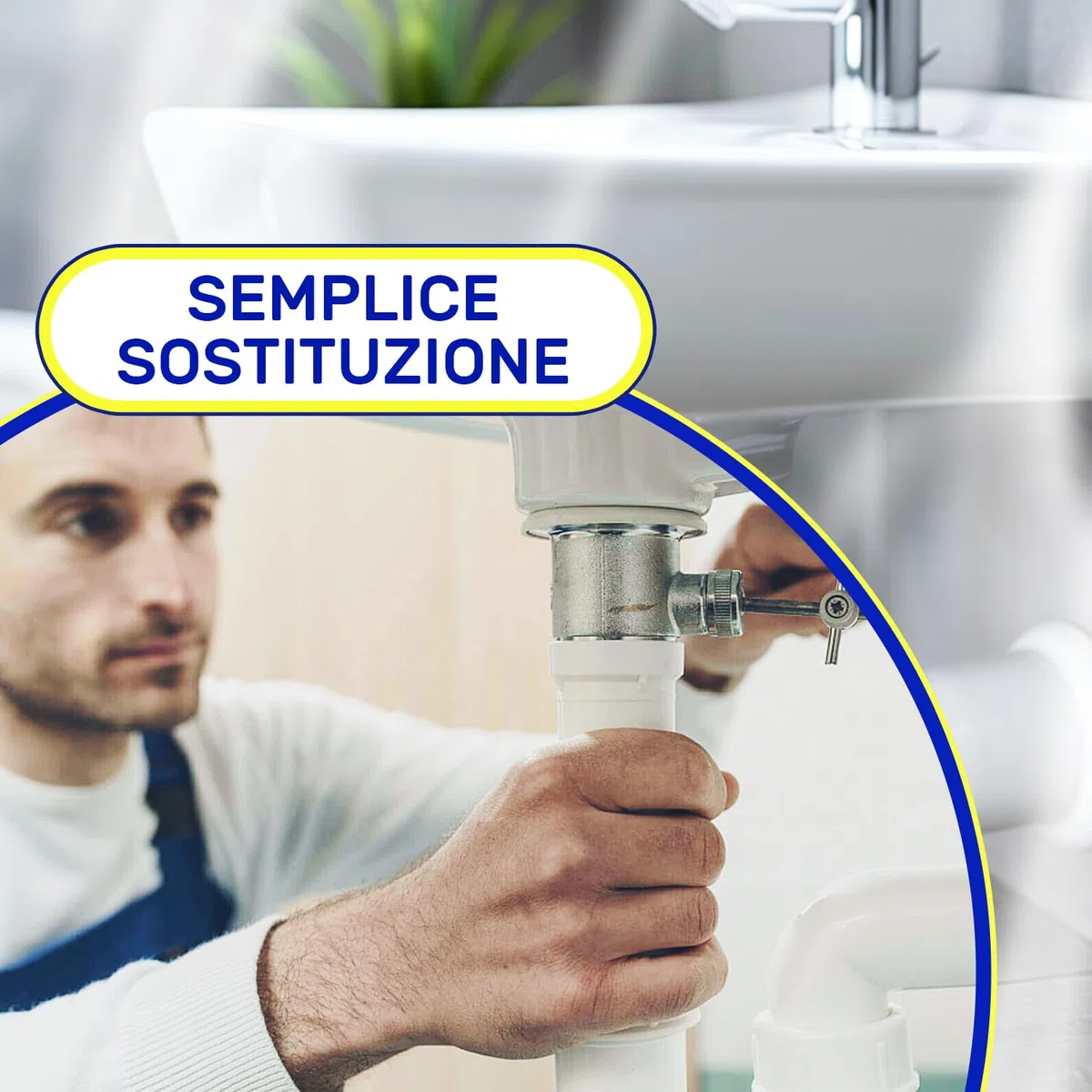 Flessibile Sifone Lavandino Cucina Lavandino Bagno e Bidet Dimensioni 1 1/2" x 40 mm Completo di Dado in Ottone e O-ring - Garanzia di 10 Anni - MONTERAL