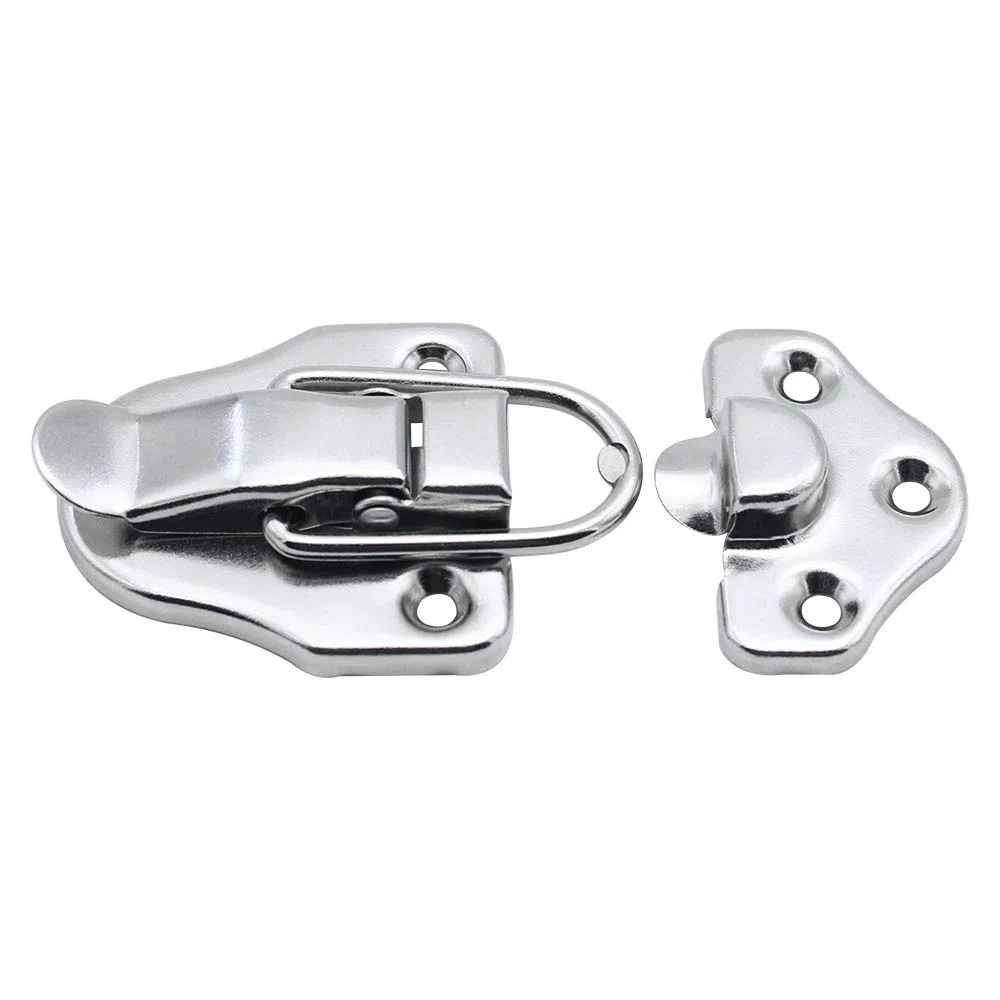 8 pezzi Toggle Latch Chiusura Chiusure a Leva Serratura per cassetta degli attrezzi cosmetici della cassetta degli attrezzi medici - Argento