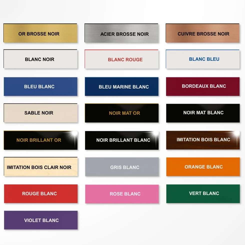 Targhetta Cassetta Postale Personalizzata 10x2,5 cm in PVC Adesiva – Incisione Laser – 22 Colori – Con o Senza Motivo (Sabbia Testo Nero)