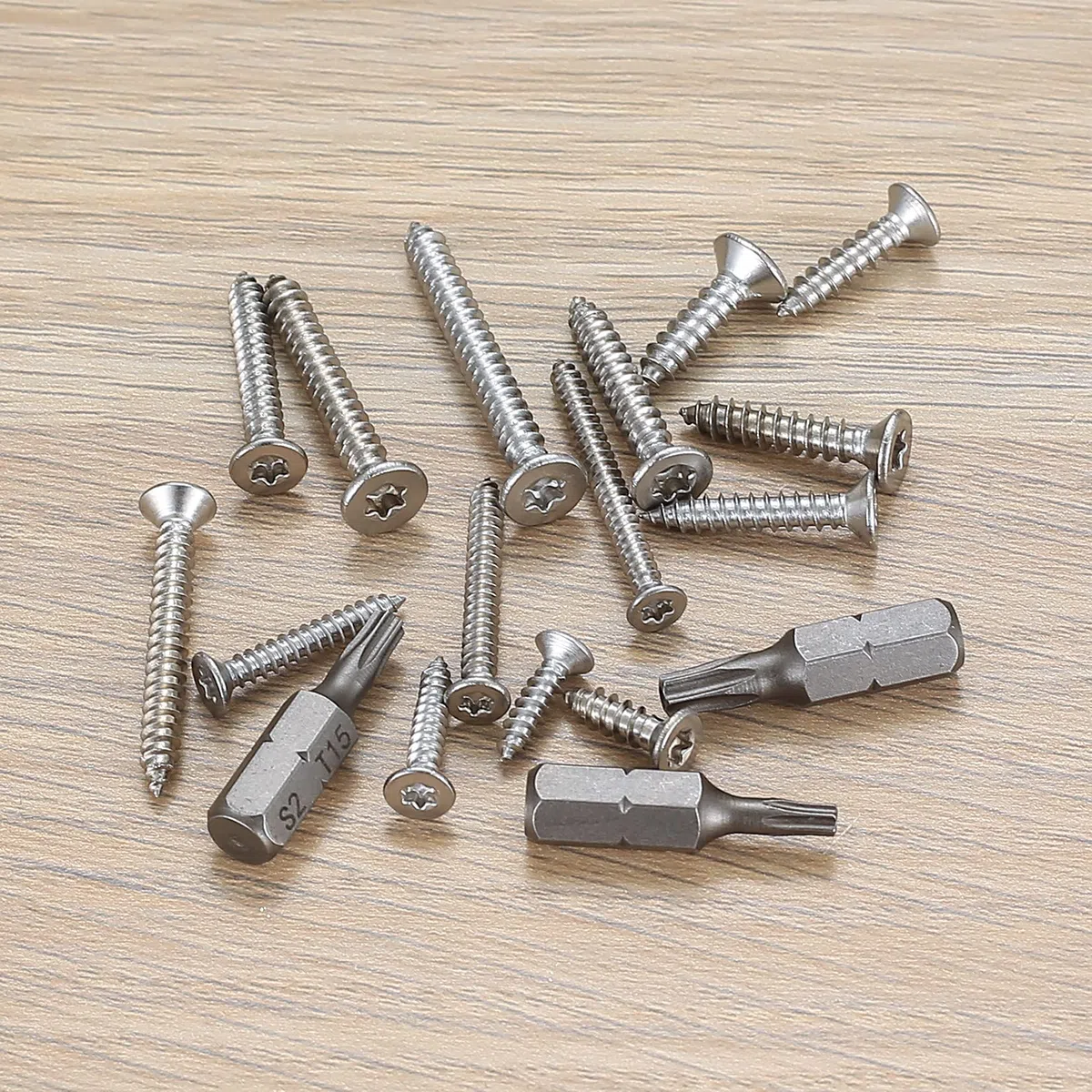 400 Pezzi Viti Autofilettanti, Viti Autoperforanti Torx a Testa Svasata in Acciaio Inossidabile, Viti per Cartongesso Legno con Punte da Trapano - M3/M3.5/M4, 12mm/16mm/20mm/25mm/30mm/35mm (Argento)