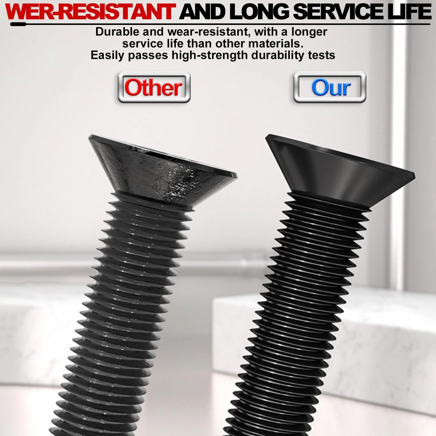 Drenky Viti a Testa Svasata M3 X 16 mm, 50 Pezzi Viti a Esagono Incassato Nero in Acciaio Inox A2 V2A Antiruggine Secondo Norma DIN 7991 / ISO 10642, Bullone Meccanico, Filettatura Completa