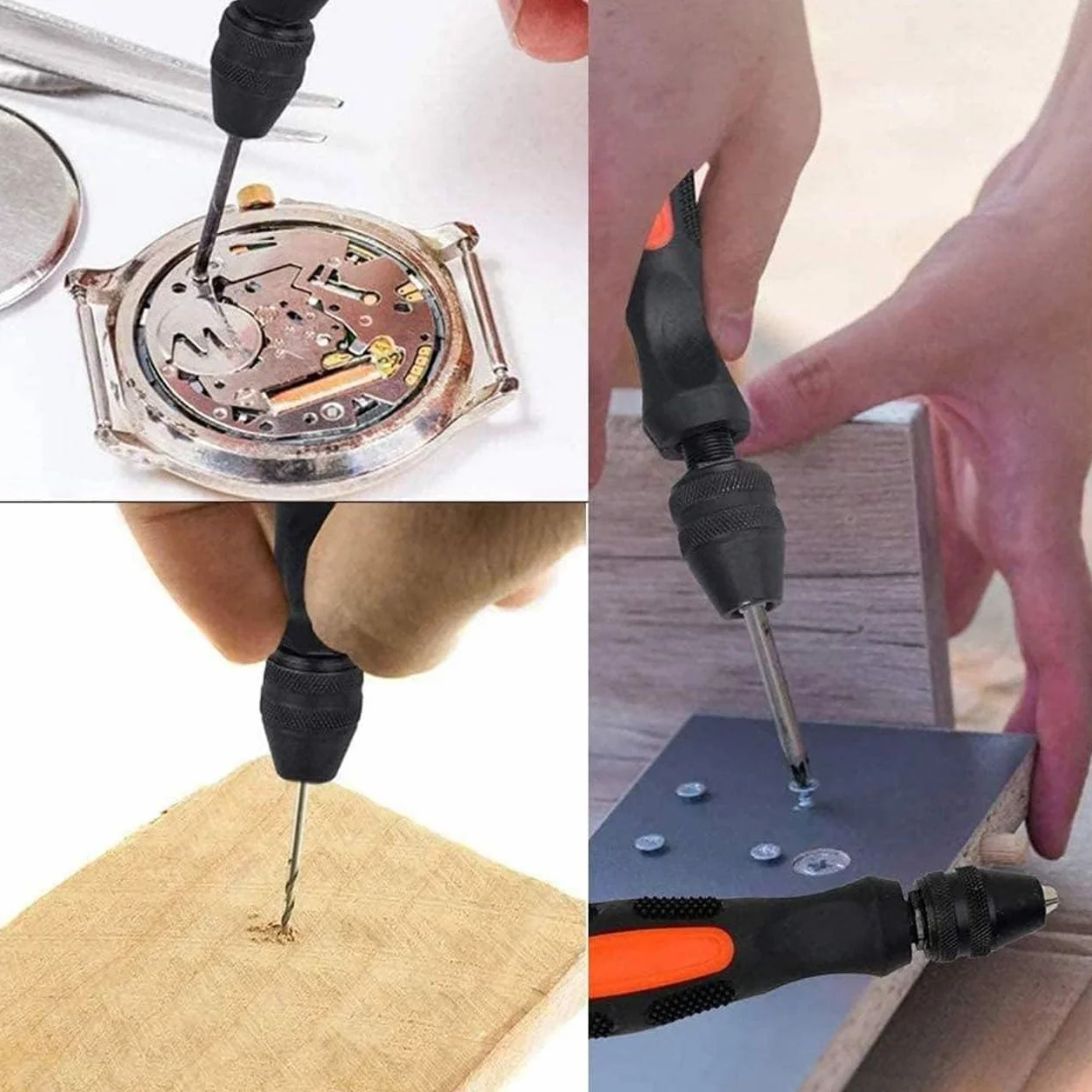 Trapano a mano mini 0,5-8mm Pin Vise mandrino morsa senza chiave