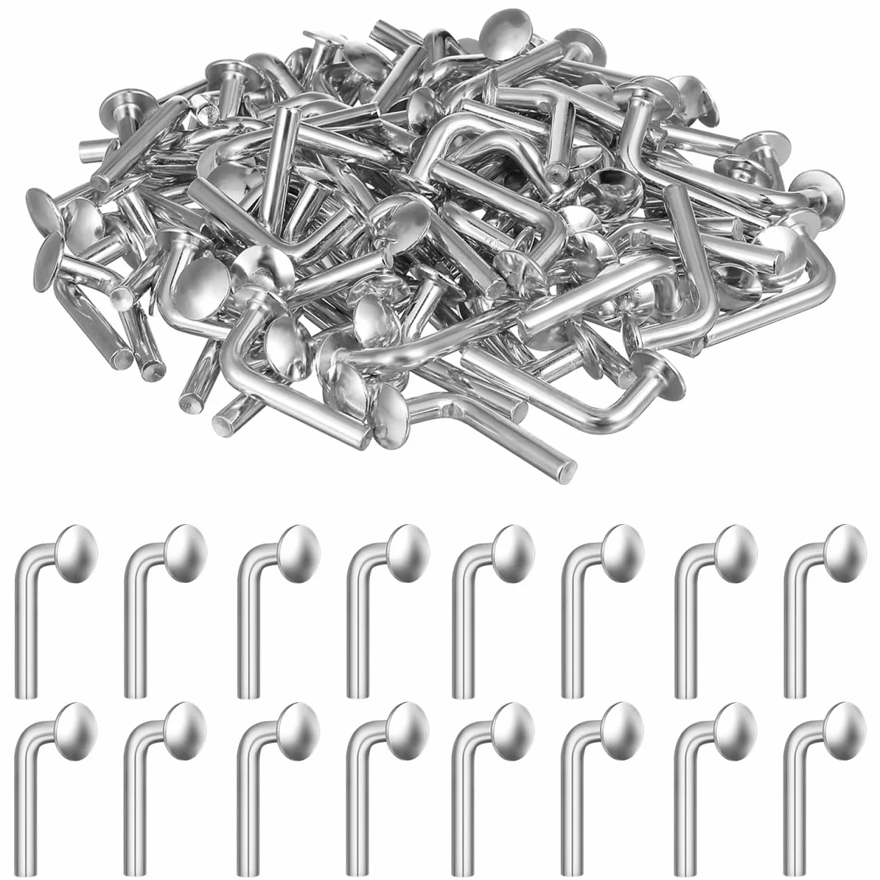 100pcs Zincato Pallet Rack Bulloni di Sicurezza Per Progetti Di Mensola Diy Struttura In Acciaio Resistente Antiruggine Installare Per Magazzino E Casa
