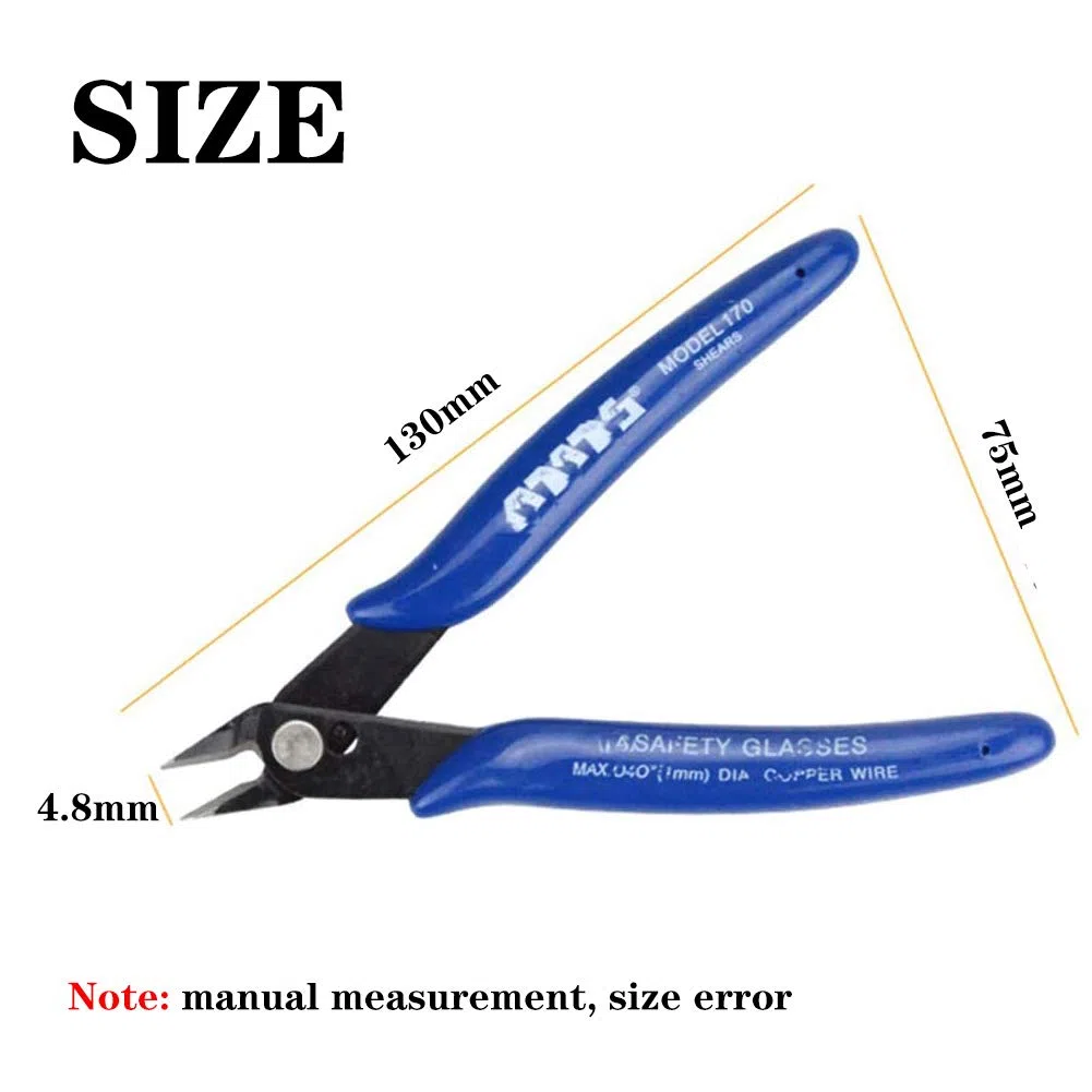 CYH 4 Pezzi Pinze per Taglierine di Precisione, Tronchesino dal Taglio Diagonali Tronchesi a Filo Diagonale, per l'industria Elettronica, Lavorazione di Gioielli, Modellismo Pinze per Bigiotteria