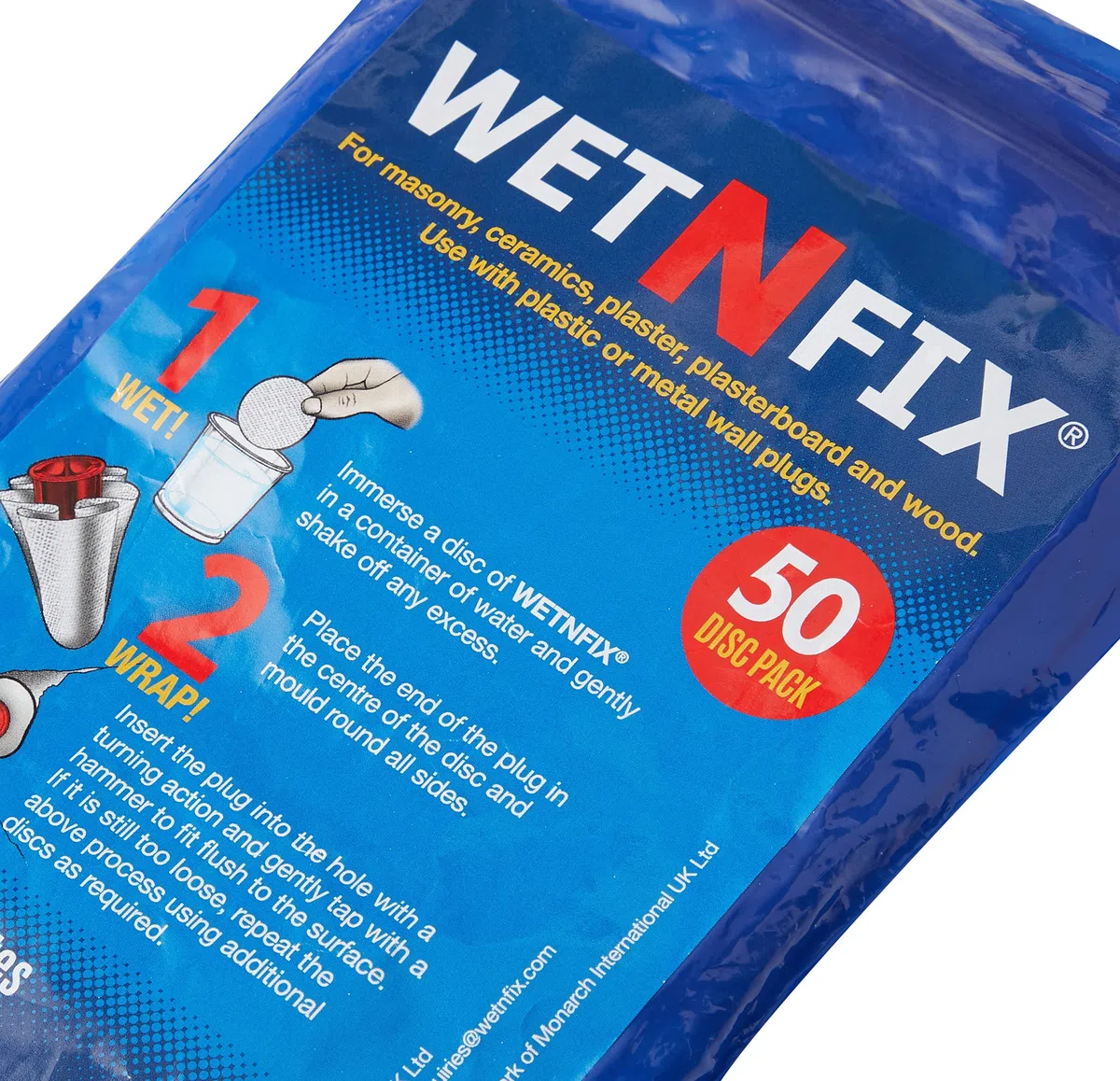 WETNFIX (50 contenuti) - Fissa rapidamente i tasselli a parete sciolti. Niente più infissi traballanti