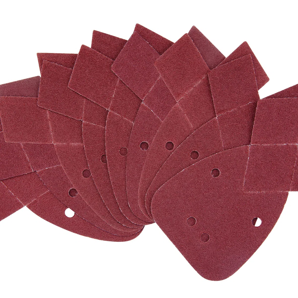 SIQUK 20 Pezzi Fogli Abrasivi Carta Vetrata Mouse Triangoli Abrasivi Grana 80 Carta Abrasiva per Levigatrice Mouse Black Decker Detail Palm