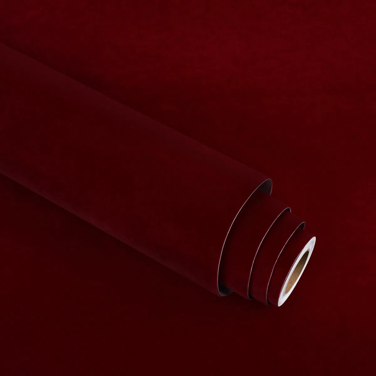 Stickyart Carta da Parati Velluto Rossa Muro Pellicola Adesiva 30cm X 200cm Carta da Parati Adesiva Muro Rivestimento Adesivo per Mobili per Soggiorno Camera da Letto Armadio Anta Ripiano e Sala