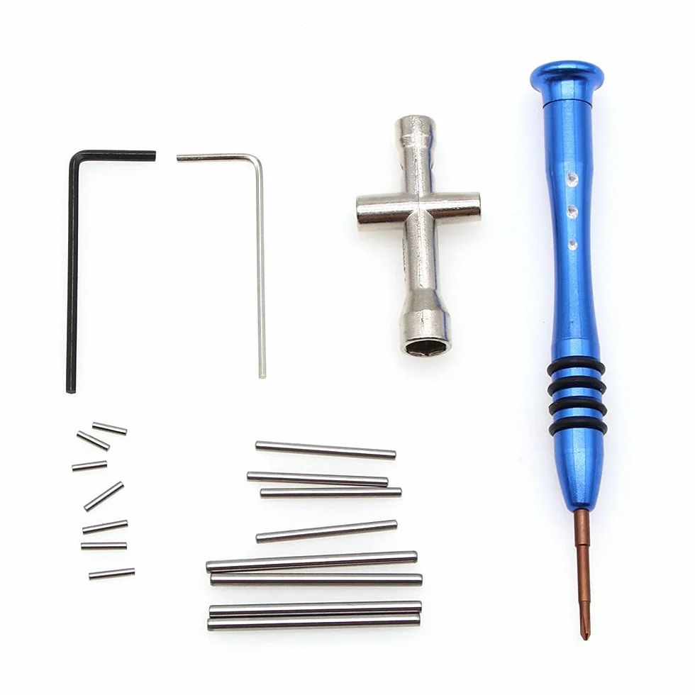 DollaTek RC viti kit scatola strumento forcellone bullone riparazione vite scatola per weili 1/14 144001 RC auto