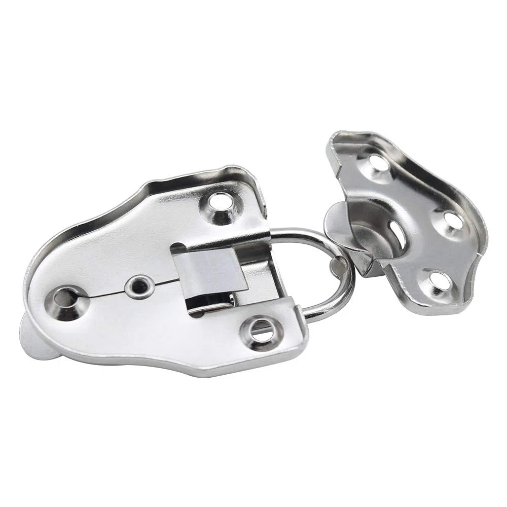8 pezzi Toggle Latch Chiusura Chiusure a Leva Serratura per cassetta degli attrezzi cosmetici della cassetta degli attrezzi medici - Argento