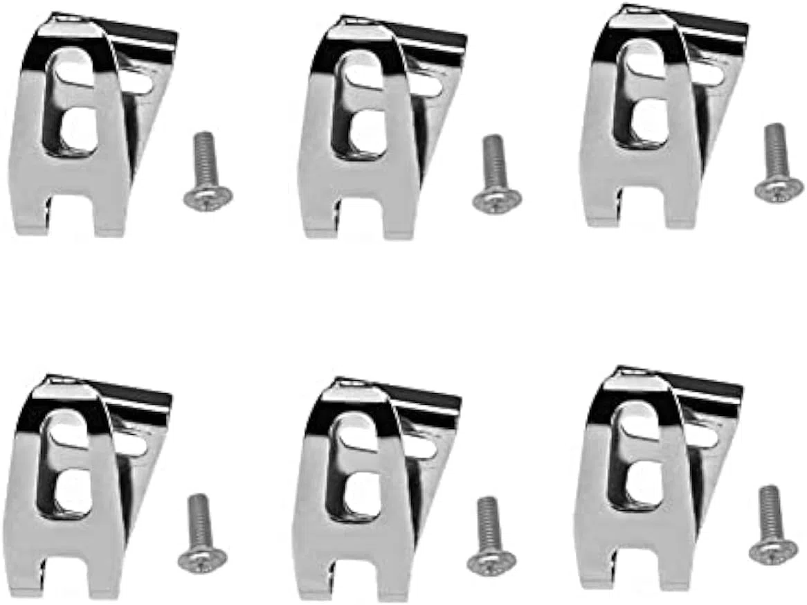 Gancio di ricambio per cintura, 6 pezzi, in acciaio inox, per trapano, con viti, compatibile con trapani a batteria Makita 18V LXT