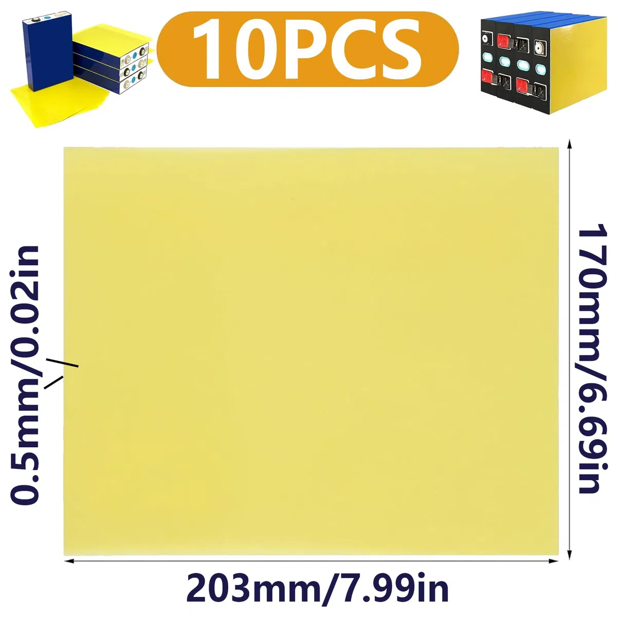 10 Pezzi Piastra Epossidica, 0.5 * 172 * 203mm Epossidici 3240 FR-4, 3240 Isolanti Epossidiche, Pannello Epossidico,Epossidici 3240 FR-4 Per Batterie Fai Da Te