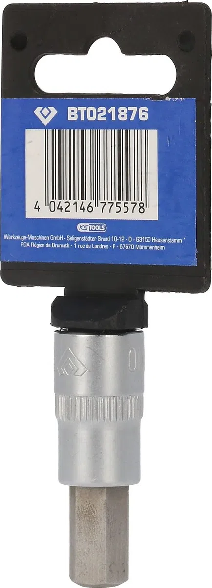 BRILLIANT TOOLS BT021876 Bussola a inserto con esagono incassato 3/8", 10 mm [Powered by KS TOOLS]