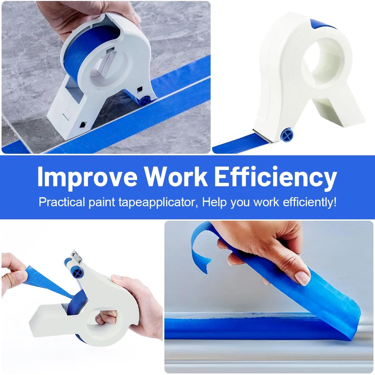 Masking Master, Distributore di Nastro per Pittori, Masking Master Applicatore Nastro, per Pavimenti, Finestre e Telai di Porte, ABS