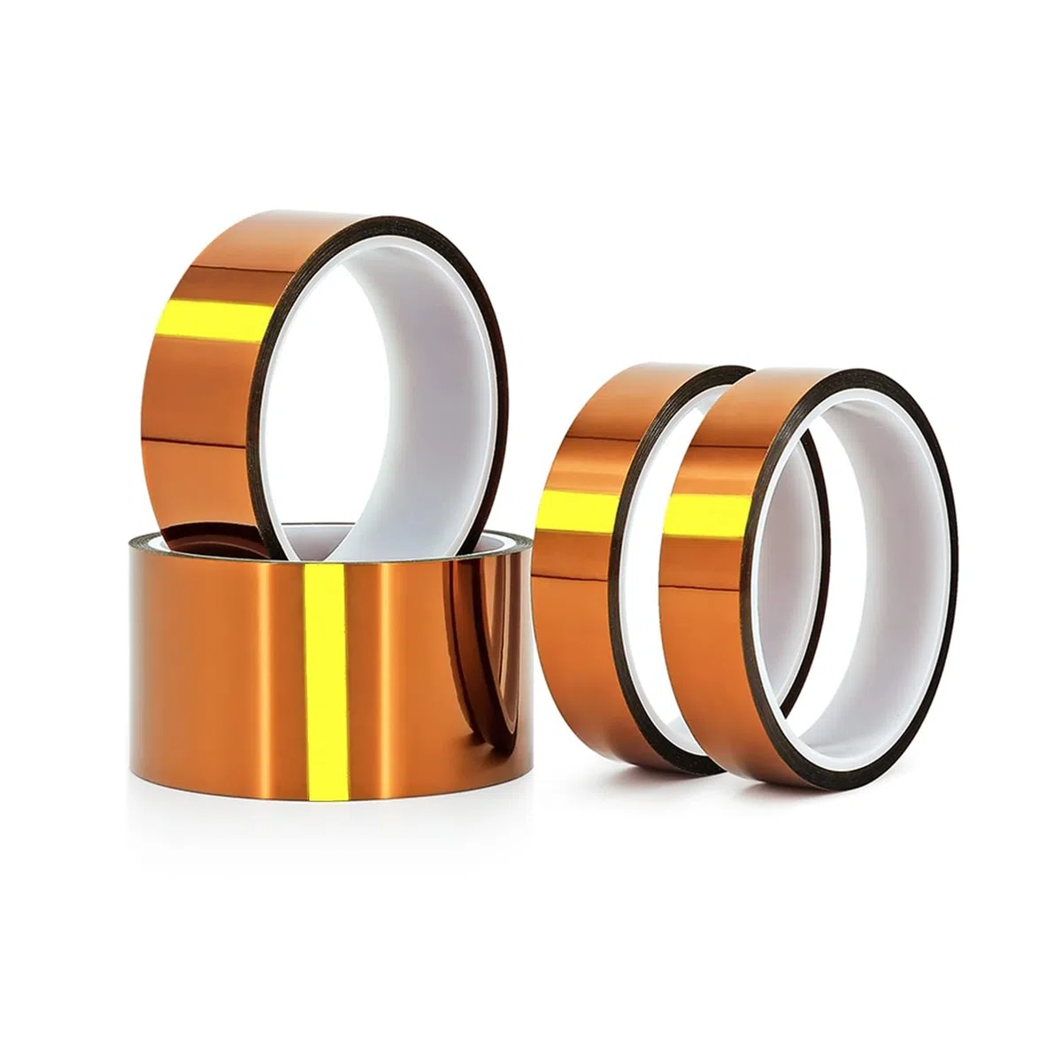 Qrity 1 Pezzi Alta Temperatura Nastro, 12mm x 33m, Nastro Resistente al Calore, Nastro Adesivo ad Alta Temperatura 260-300℃, per Stampanti 3D, Saldatura, Batteria, Copertura