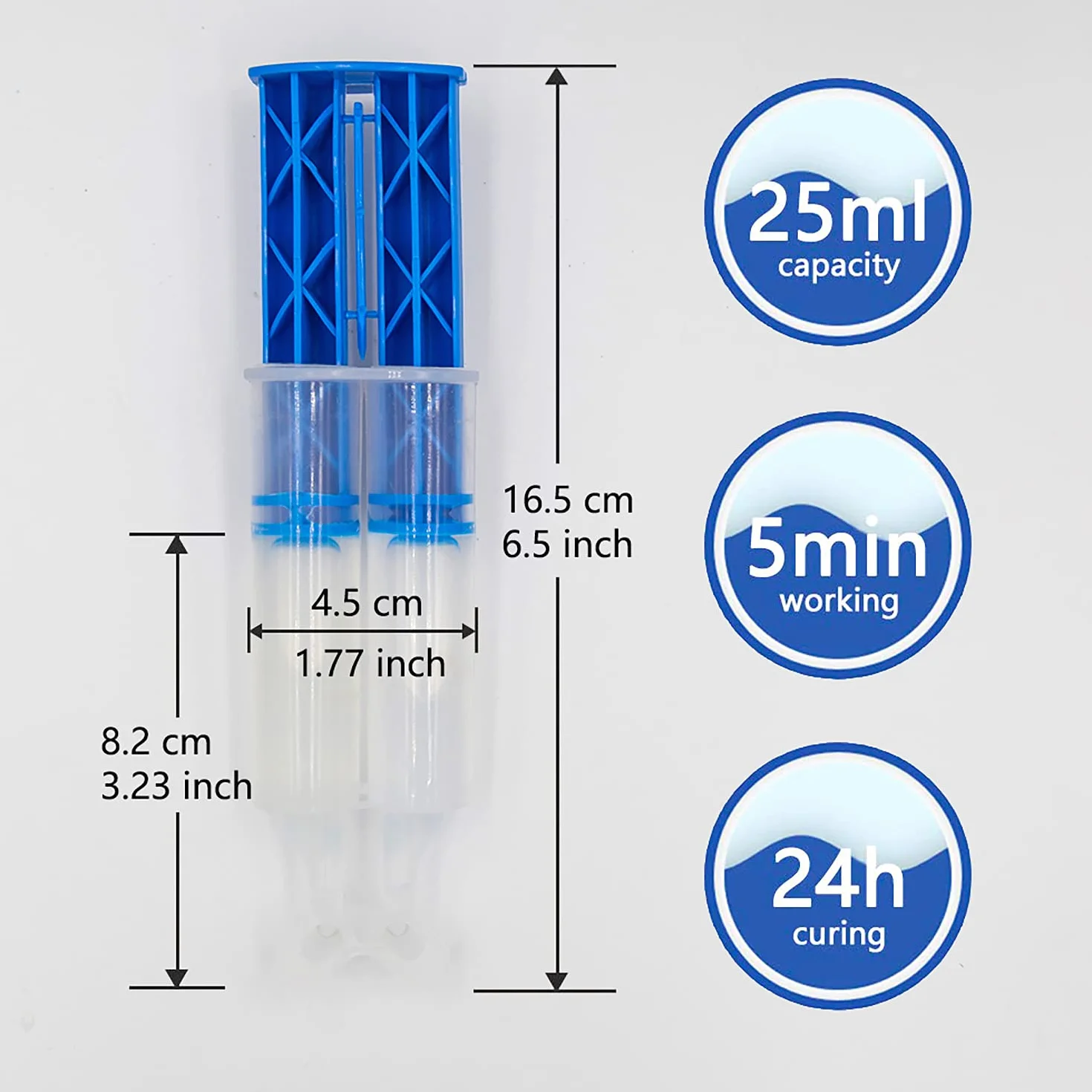 Colla Epossidica, XUDOAI 0,85 - Oncia Liquida Multiuso ad Alta Viscosità Resina Epossidica che Ripara Vetro di Riempimento, Ceramica, Plastica, ecc